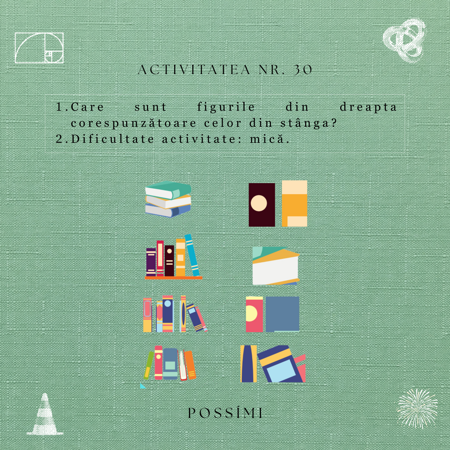 31 carduri cu exerciții de stimulare a atenției, concentrării și memoriei - FORMAT DIGITAL