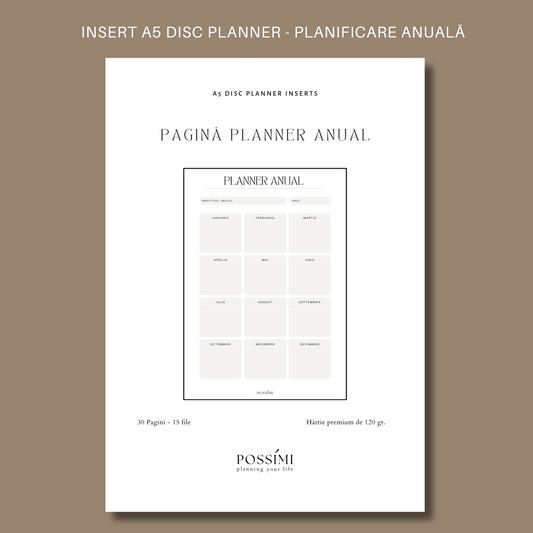 INSERT PLANIFICARE ANUALĂ