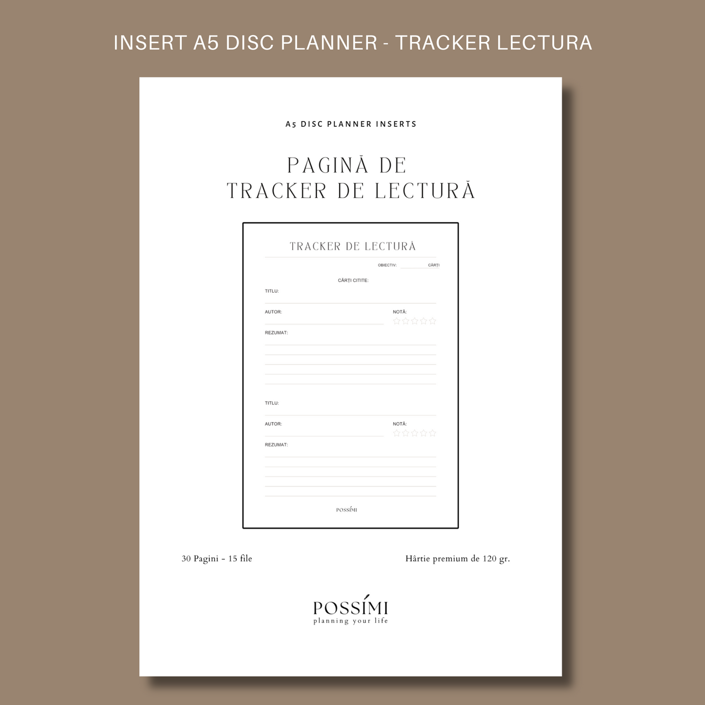 INSERT TRACKER DE LECTURĂ